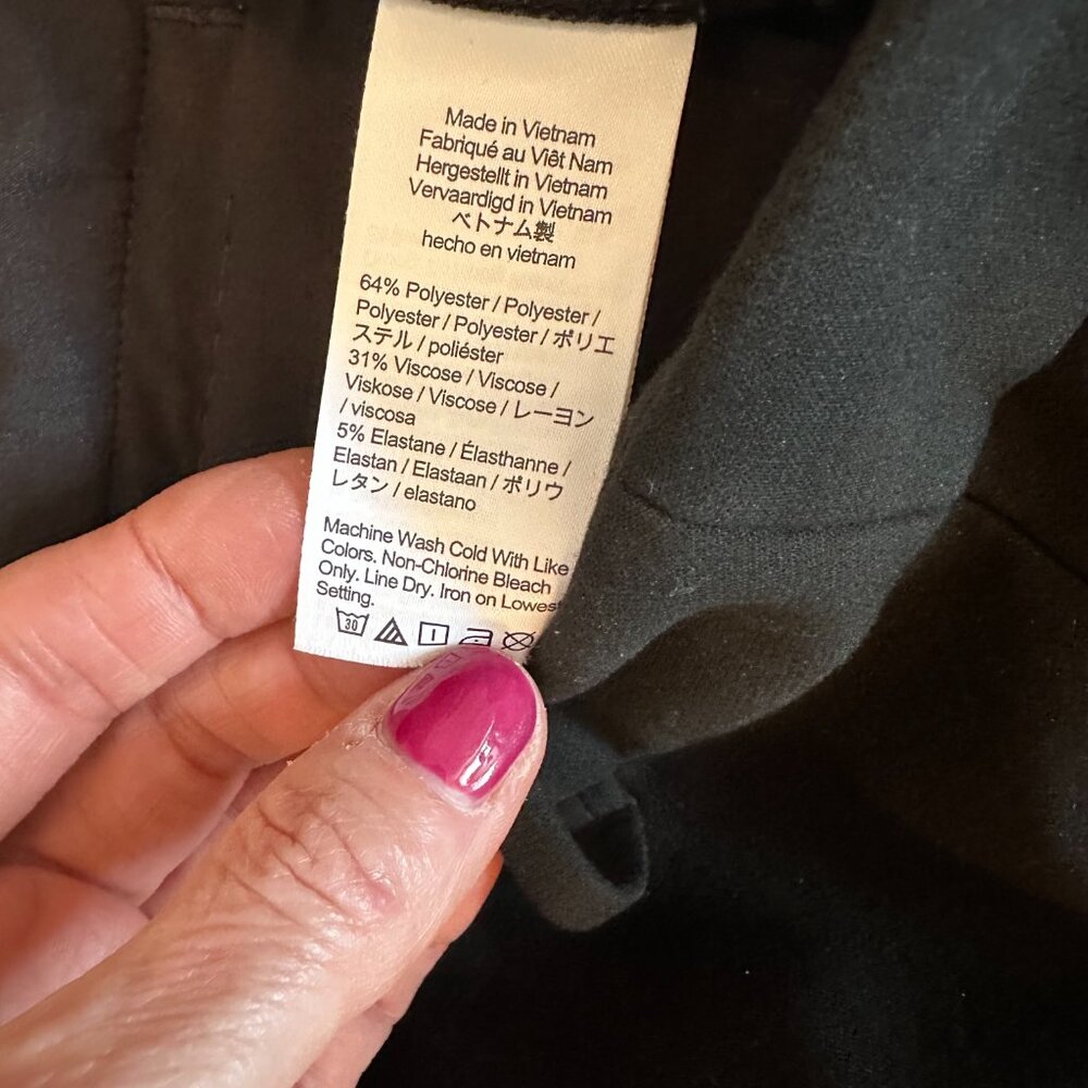 J Crew Sydney Pants Women's Sz. 10 Wide Leg Black - Picture 3 of 9